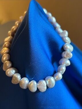 Gray Pearl Stretch Bracelet - Women Jewelry